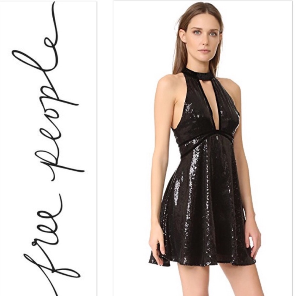 NWT Free People Sequined Dress - Picture 1 of 5